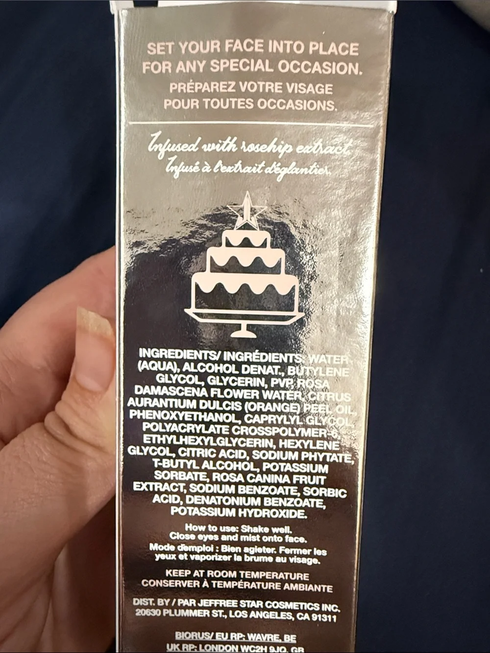 Jeffree Star Silver Wedding Proof Makeup Setting Spray